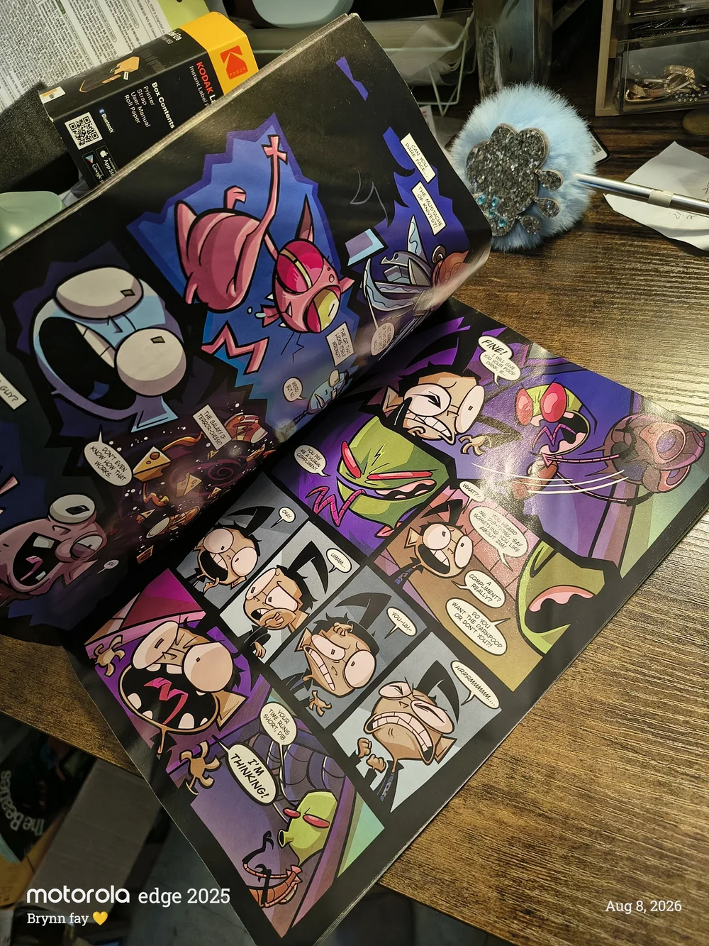 Invader Zim Graphic Comic - Green, Pink & Black Cover